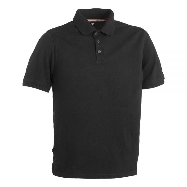 herock levi polo shirt in black