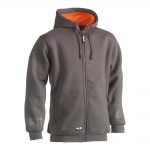 herock odsseus fleece lined hoodie in grey