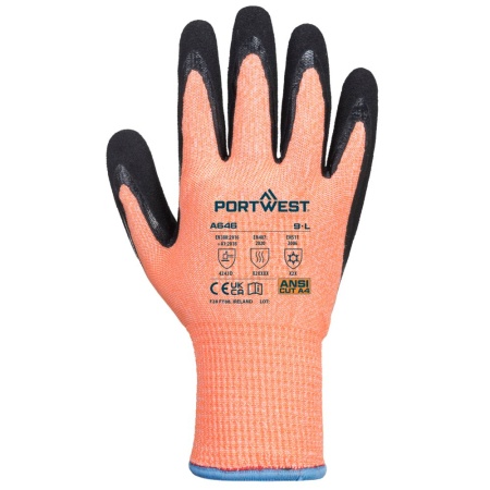 Portwest Vis-Tex Winter HR Cut Glove Nitrile
