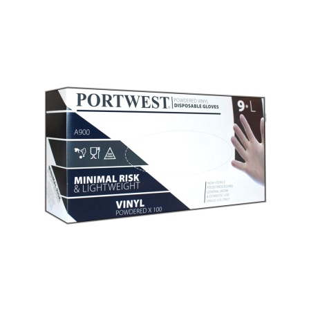 Portwest Powdered Vinyl Disposable Glove