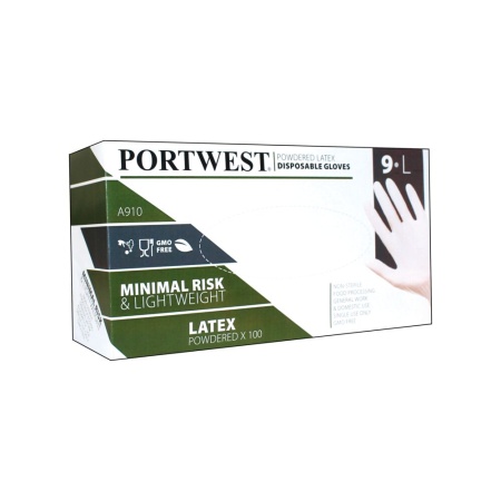Portwest Powdered Latex Disposable Glove
