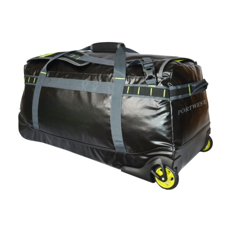 Portwest PW3 100L Water-resistant Duffle Trolley Bag Black B951