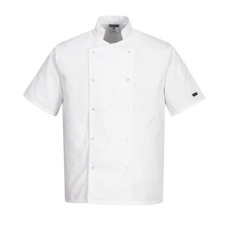 Portwest Cumbria Chefs Jacket Short Sleeve