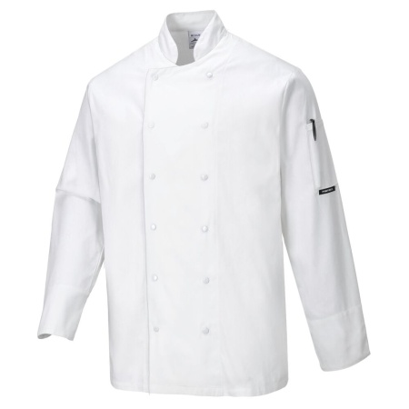 Portwest Dundee Chefs Jacket White C773