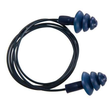 Portwest Detectable TPR Corded Ear Plugs Blue EP07