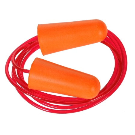 Portwest Corded PU Foam Ear Plugs Orange EP08