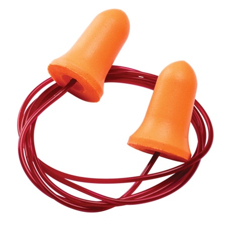 Portwest Bell Comfort PU Foam Ear Plugs Corded Orange EP09