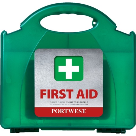Portwest Workplace First Aid Kit 25 Green FA10