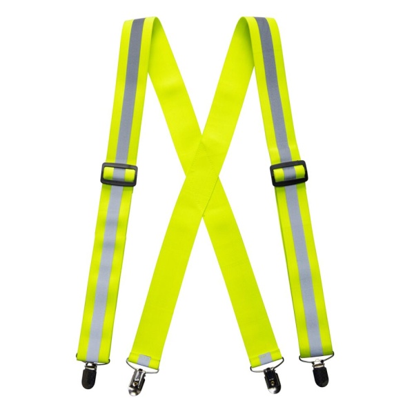 Portwest Hi-Vis Trousers Braces Yellow HV56