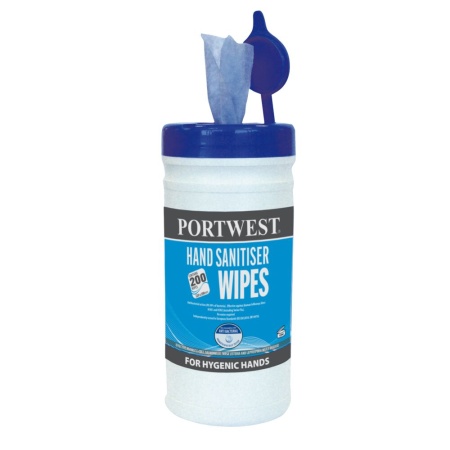 Portwest Hand Sanitiser Wipes Blue IW40