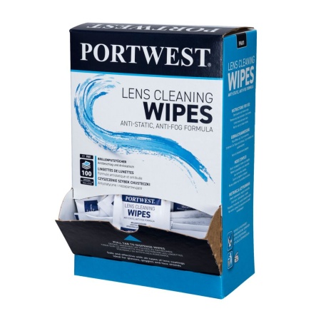Portwest Lens Cleaning Wipes White PA01