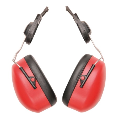 Portwest Endurance Clip-On Ear Defenders Red PW47