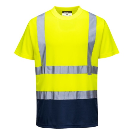 Portwest Hi-Vis Contrast T-Shirt Short Sleeve