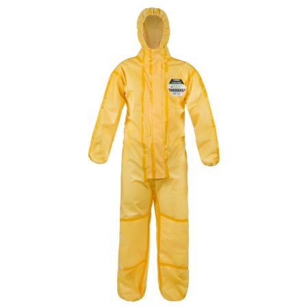 Lakeland ChemMAX 1 Yellow Coverall with Hood