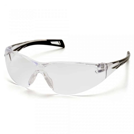 pyramex clear safety glasses anti fog lens front view
