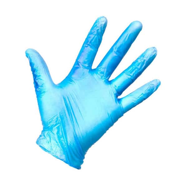 Small SafeTouch 50000030 Powder Free Vinyl Gloves Pack of 100 Blue 