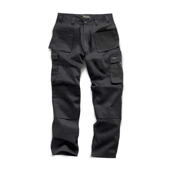 standsafe work combat trousers with knee pad pockets in black